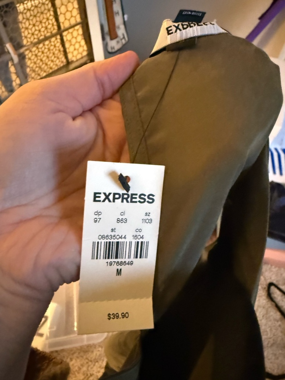 NWT Express Draped Sleeveless Tie Waist Top - Picture 2 of 5